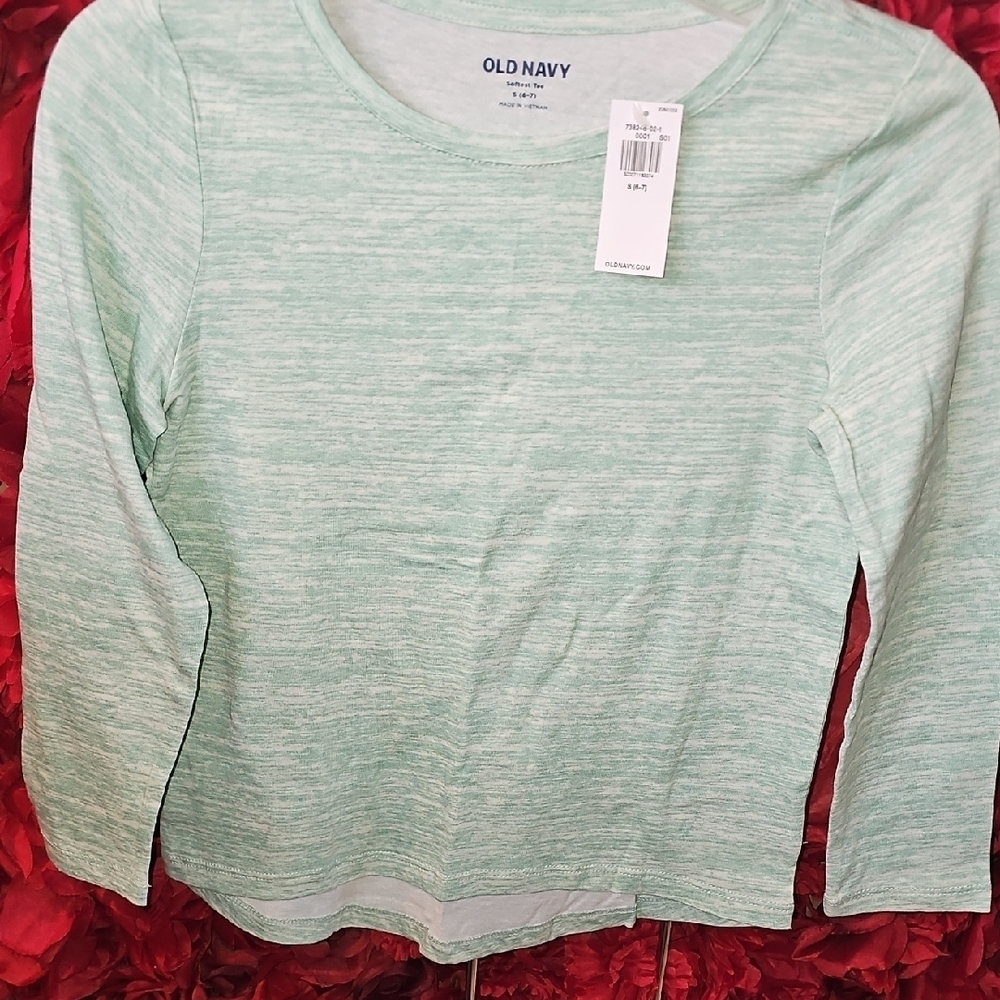 Old Navy NWT Girls Mint Green Top Size Small 6-7